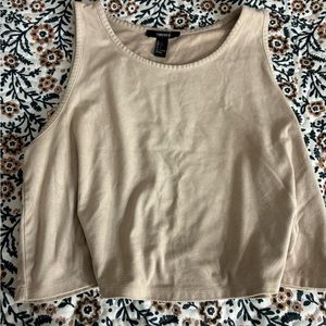 tan crop top